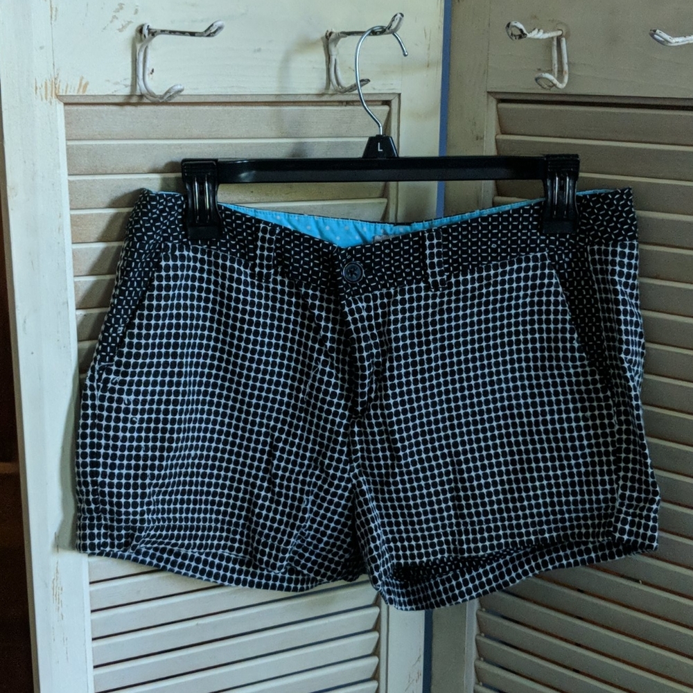 Merona black and white shorts
